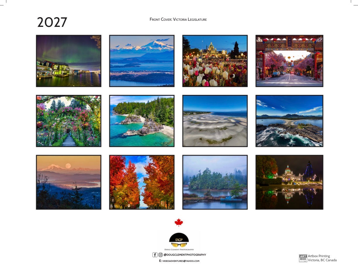Doug Clement photography 2027 calendar