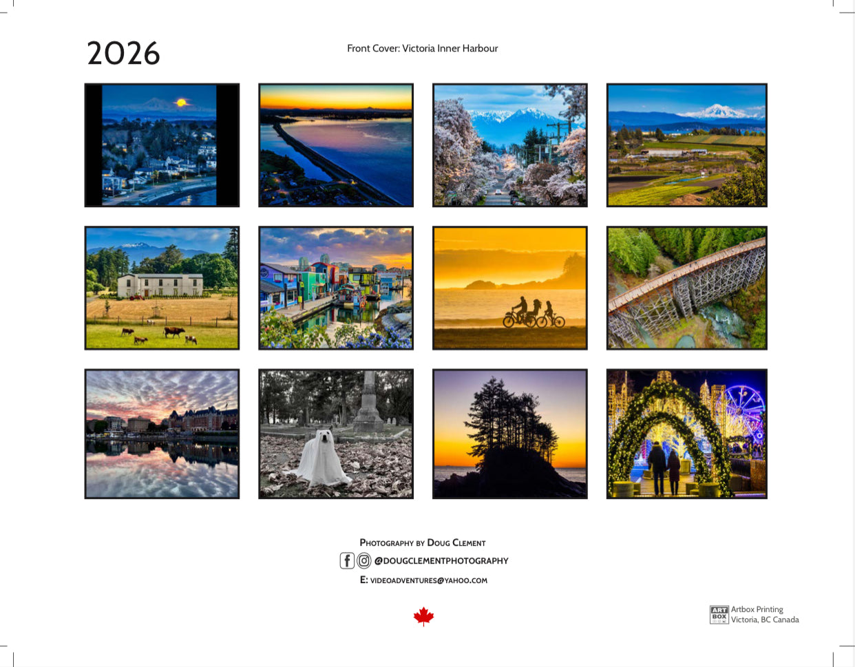 2026 Doug Clement photography calendar
