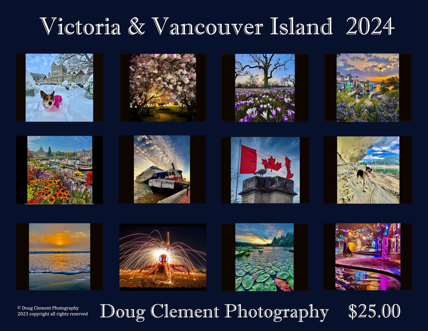 Doug Clement photography calendar, 2024